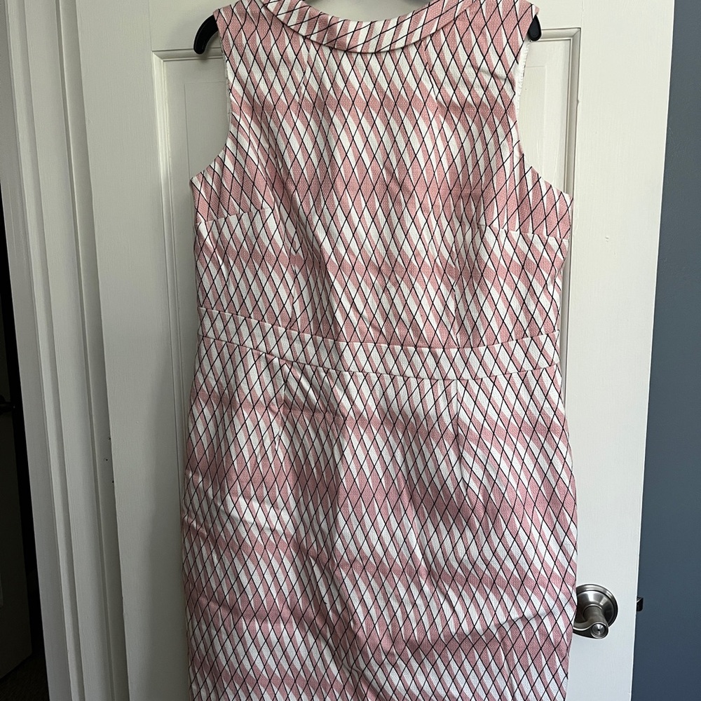 Boden Pink and White Dress